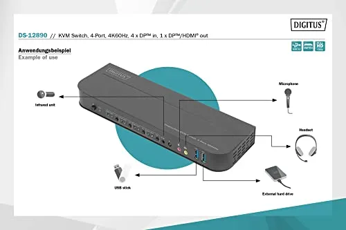 DIGITUS KVM-Switch 6