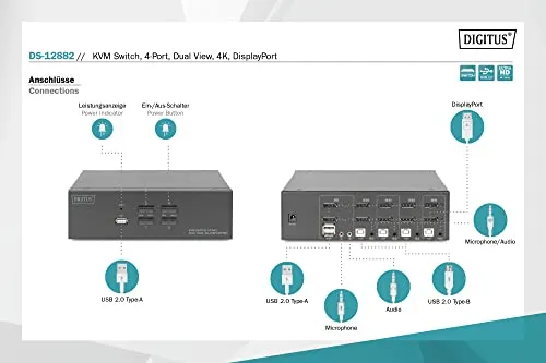DIGITUS KVM-Switch UC 3