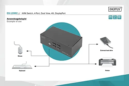 DIGITUS KVM-Switch UC 4