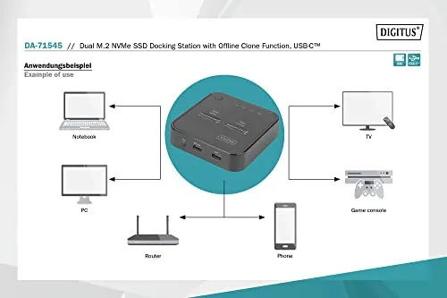 DIGITUS M.2 NVMe Docking Station UC 4