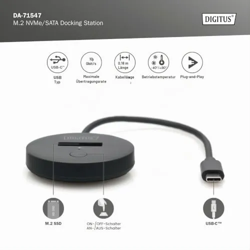 DIGITUS M.2 USB-C Docking Station Gen2 2