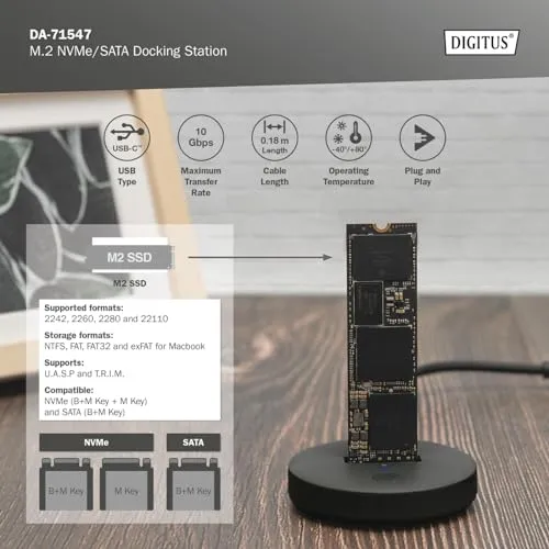 DIGITUS M.2 USB-C Docking Station Gen2 4