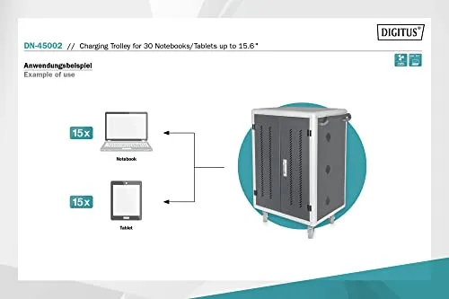 DIGITUS Mobiler Ladeschrank UC 6