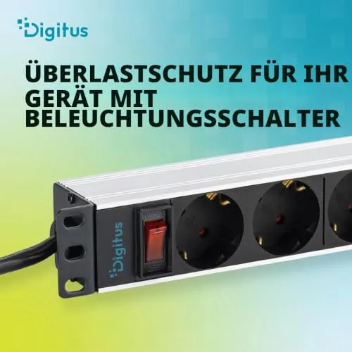 DIGITUS Steckdosenleiste 10 Zoll 4