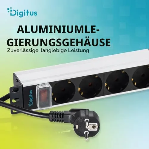 DIGITUS Steckdosenleiste 10 Zoll 5