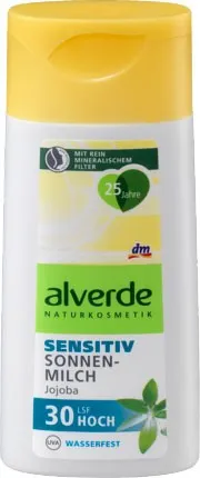 dm/ Alverde Sensitiv Sonnenmilch Jojoba