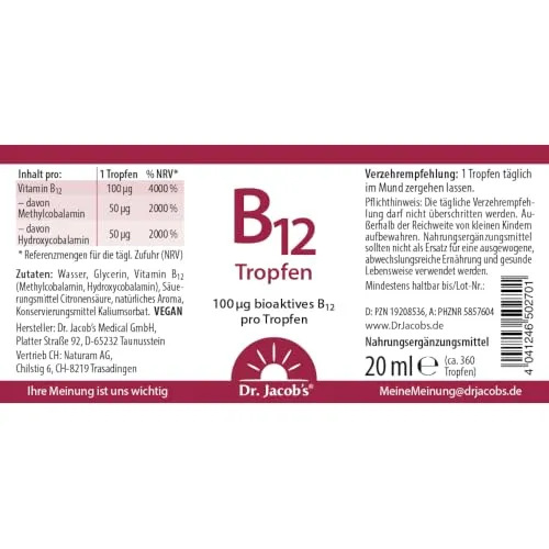 Dr. Jacob's Vitamin B12 4