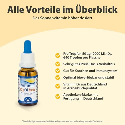 Dr. Jacob's Vitamin D3 Öl forte 3