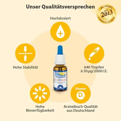 Dr. Jacob's Vitamin D3 Öl forte 4