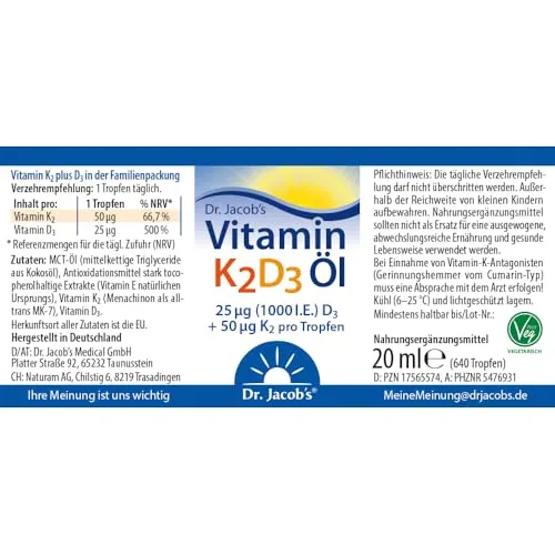 Dr. Jacob's Vitamin K2D3 6