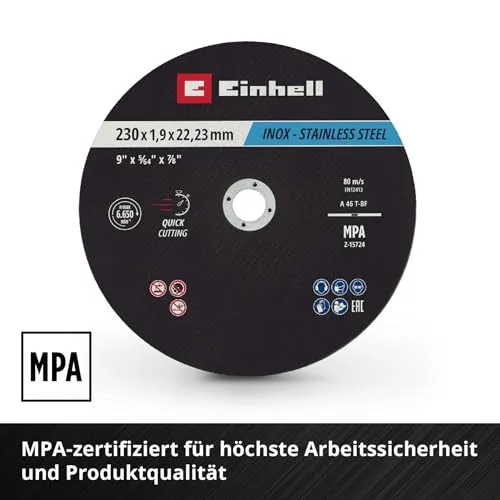 Einhell Dünntrennscheiben 4