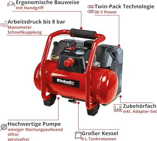 Einhell TE-AC 36/6/8 Li OF 3