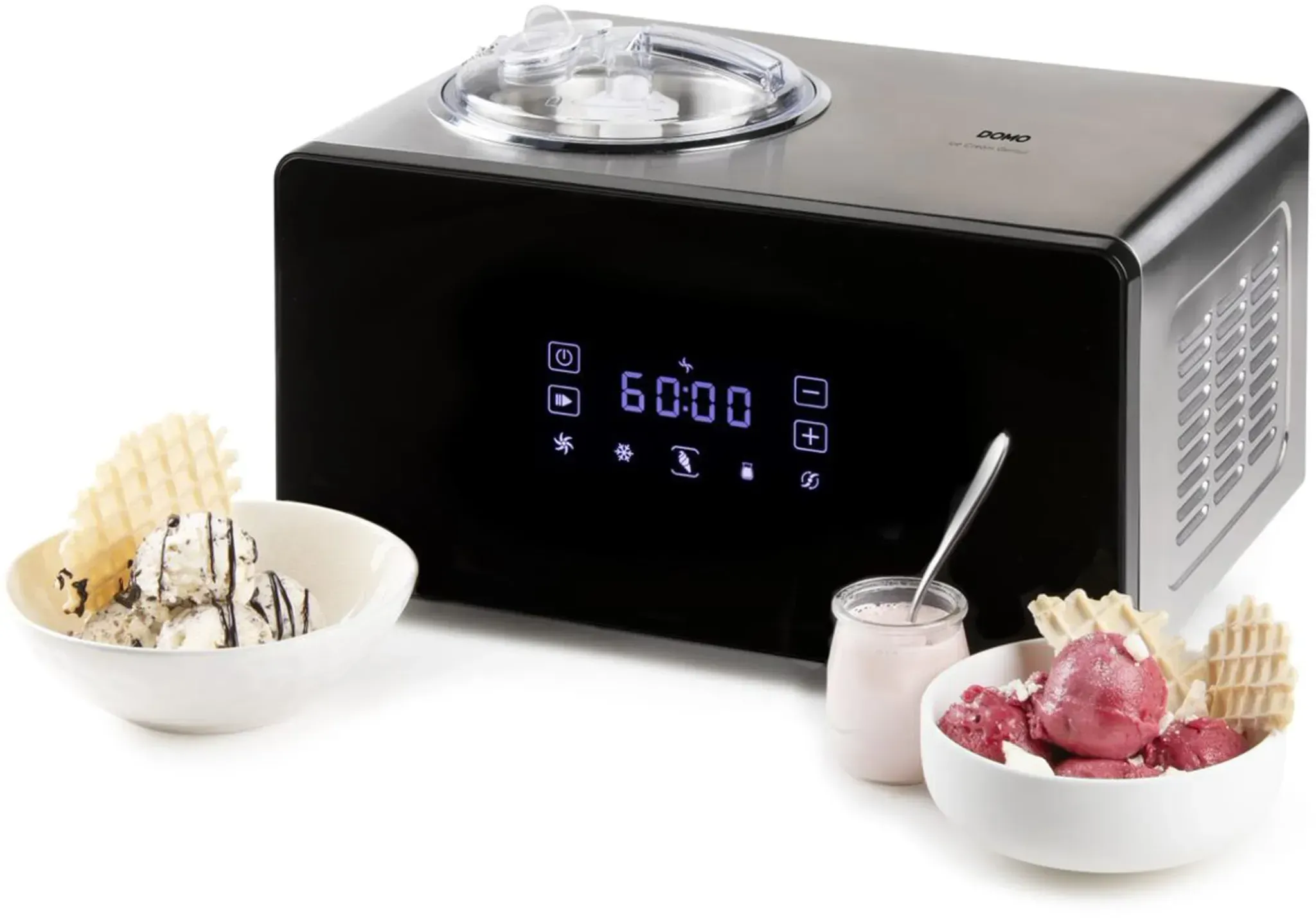 Eismaschine 1,5 l Grau