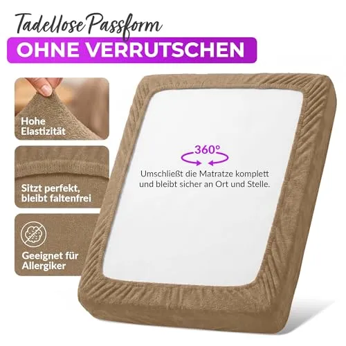 EllaTex Frottee Spannbettlaken 2