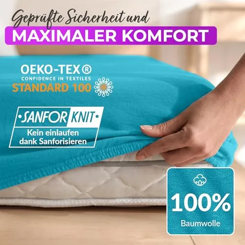 EllaTex Jersey Spannbettlaken 2