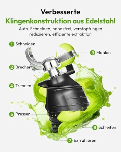 EUHOMY Slow Juicer 4