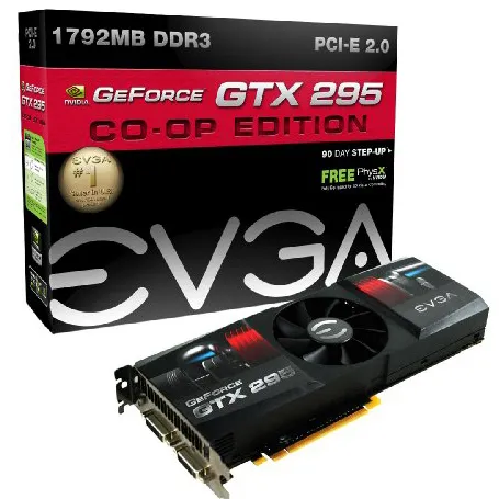 EVGA e-GeForce GTX 295 CO-OP Edition Superclocked