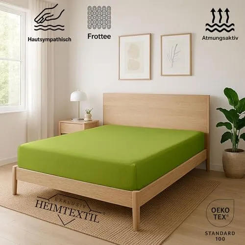 EXKLUSIV HEIMTEXTIL Frottee Spannbettlaken 2