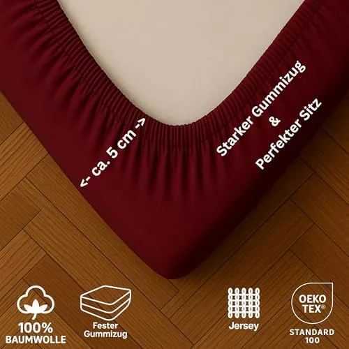 EXKLUSIV HEIMTEXTIL Jersey Spannbettlaken Premium 4