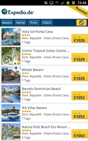 Expedia.de App 3