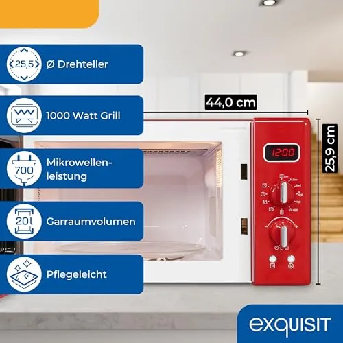 Exquisit Retro-Mikrowelle UC 2