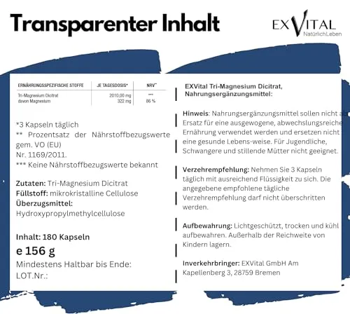 EXVital Tri-Magnesium Dicitrat 3