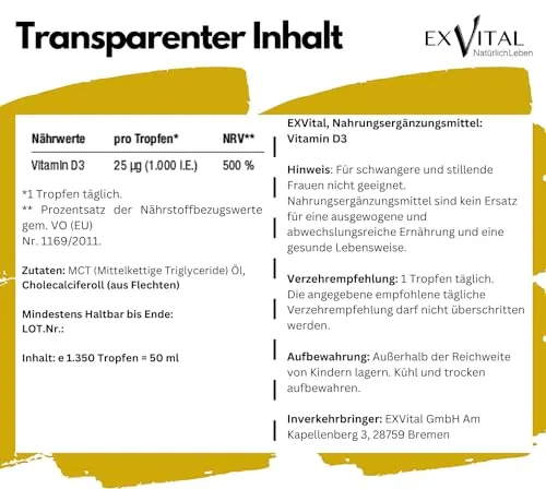 EXVital Vitamin D3 3
