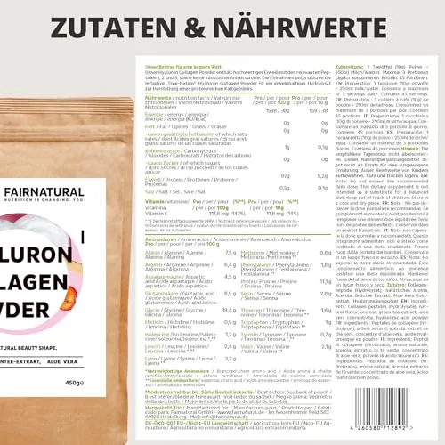 Fairnatural Kollagen & Hyaluron Pulver 4