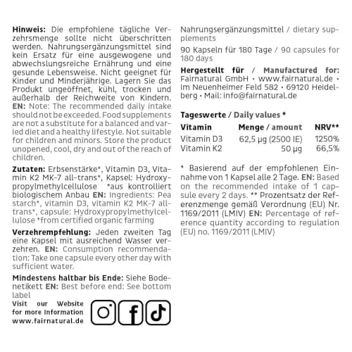 Fairnatural Vitamin D3 K2 4