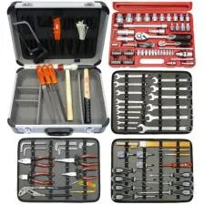 Famex Mechaniker Werkzeugkoffer 720-HE-21 mit Steckschlüsselsatz 580 SD-20 2
