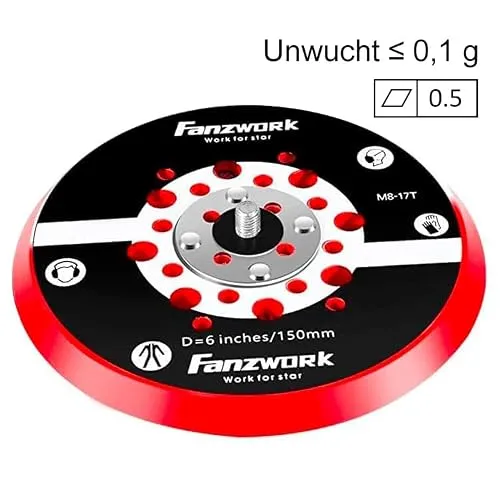 FANZTOOL Klett-Schleifteller 150mm 2