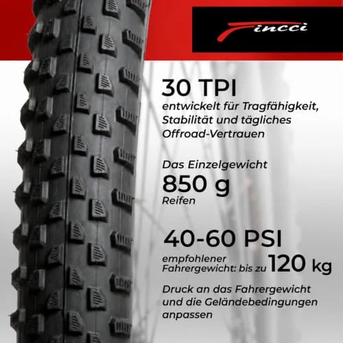 Fincci Fahrradreifen 29x2.1 4