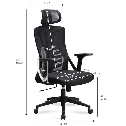 FineBuy Bürostuhl UC 3