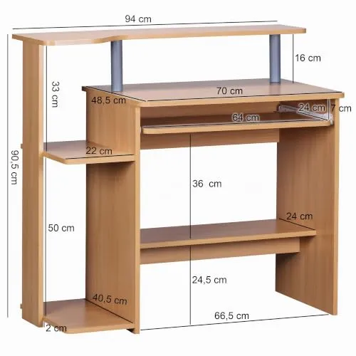 FineBuy Computertisch UC 3