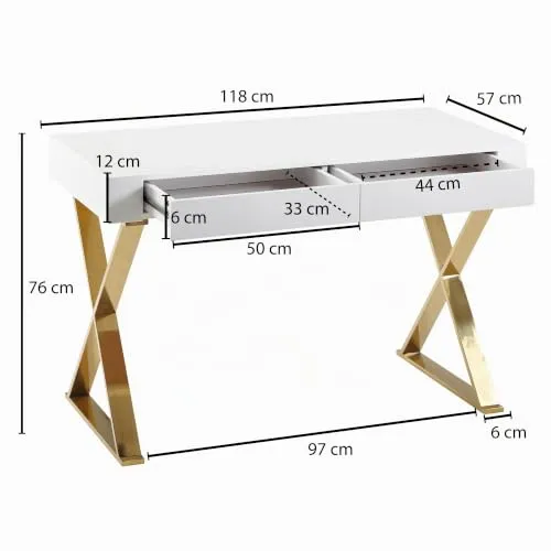 FineBuy Schreibtisch UC 3