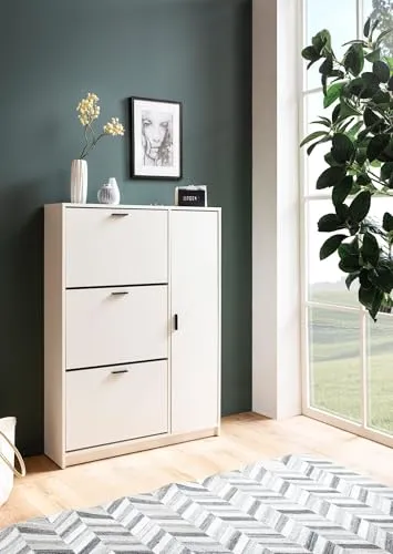 FineBuy Schuhschrank 90x24x120 UC 4