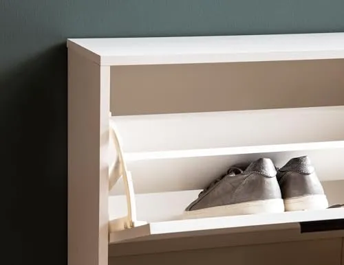FineBuy Schuhschrank 90x24x120 UC 5