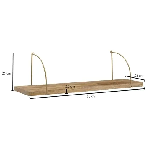 FineBuy Wandregal 60 cm 3