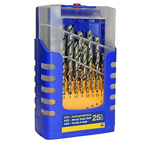 Fisch HSS Holzspiralbohrer Set 4