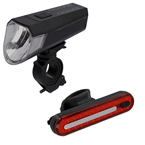 Fischer FAHRRAD LED-Akku Bel.-Set Bremsbel.