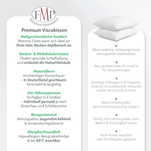 FMP Matratzenmanufaktur Nackenstützkissen UC 4