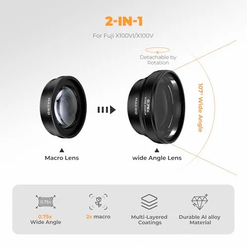 Freewell 2-in-1 Weitwinkel&Makro-Objektiv 2