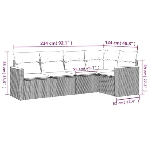 Gecheer Garten-Sofagarnitur 2