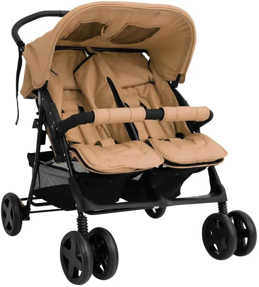 Geschwisterwagen taupe