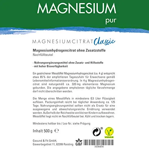 Gesund & Fit Magnesium-Pur 3