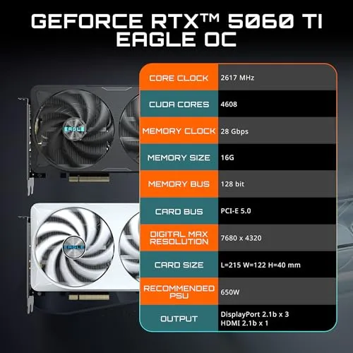 Gigabyte GeForce RTX 5060 Ti Eagle OC ICE 2