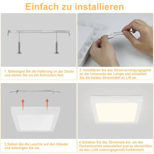 Glitzerlife LED Deckenleuchte 7