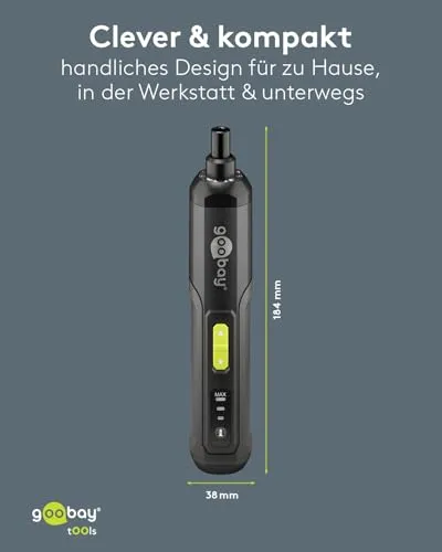 goobay Mini-Akkuschrauber-Set 77816 5