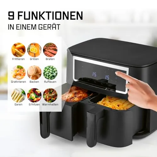 GOURMETmaxx Doppelkammer Airfryer 5
