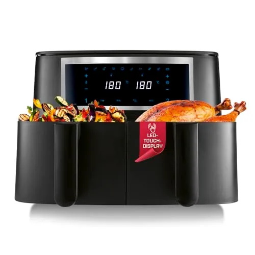 GOURMETmaxx Doppelkammer Airfryer